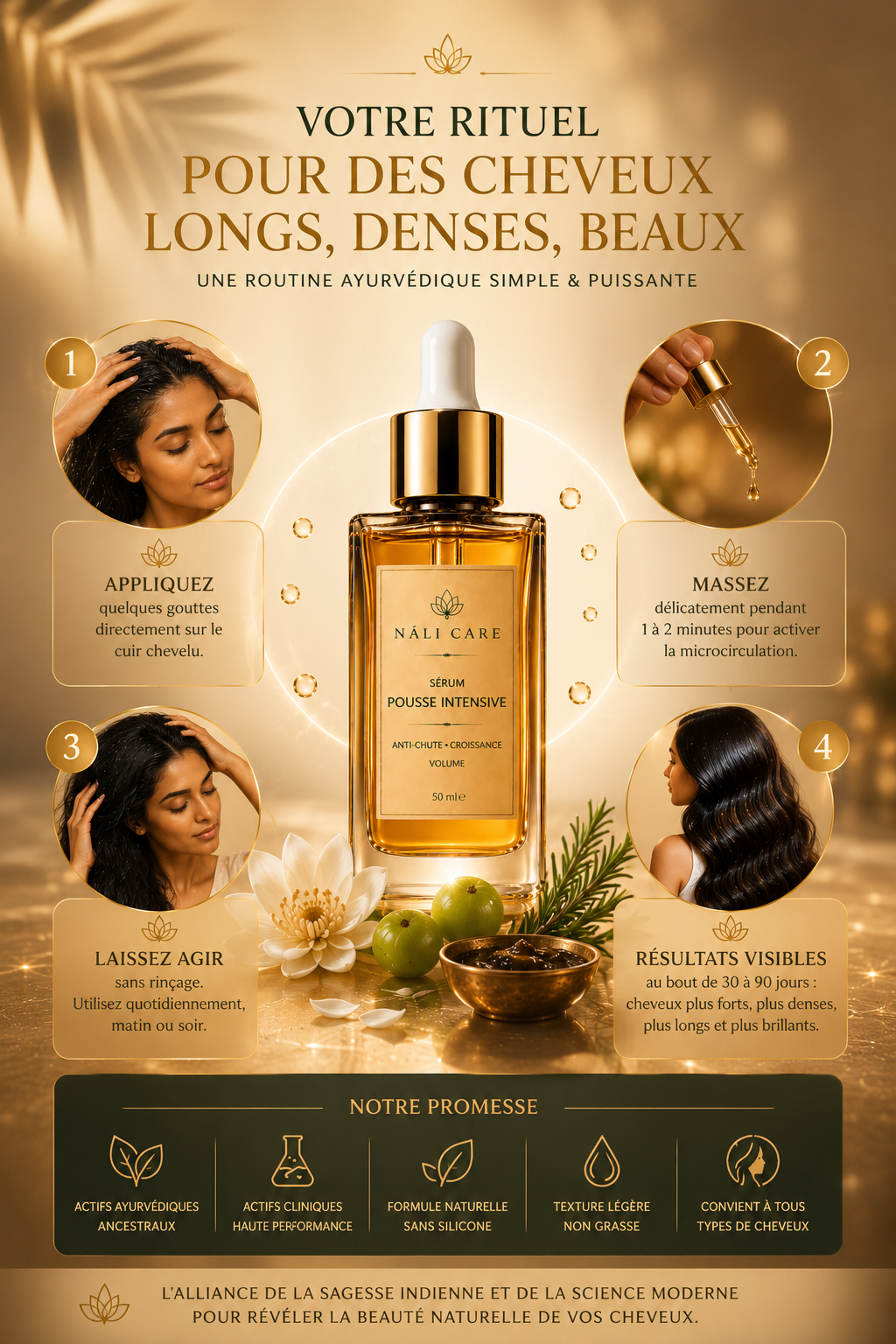 NĀLI HAIR RITUAL - Sérum Pousse Intensive & Volume