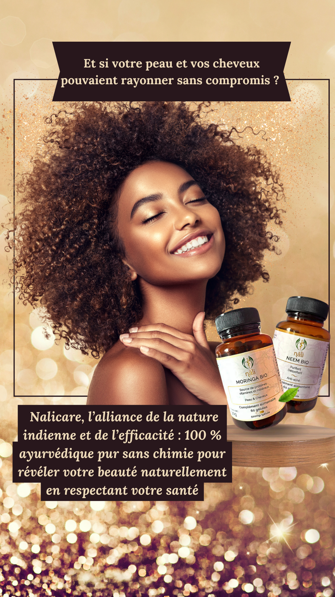 Moringa Bio Pousse de cheveux & peau zéro défaut