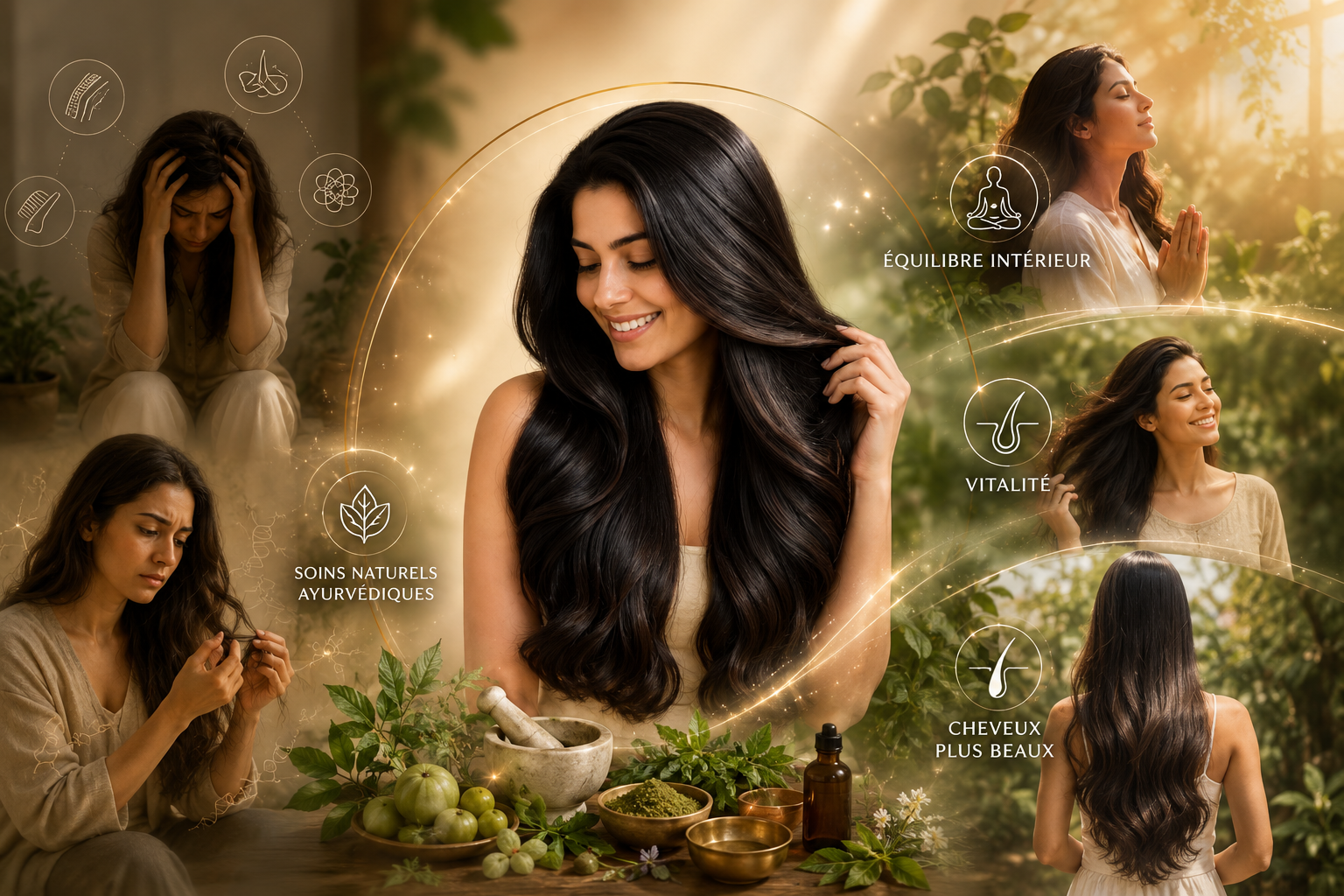 GUIDE AYURVÉDA DE TRANSFORMATION INTÉRIEURE ET BEAUTÉ NATURELLE - ÉQUILIBRE • SANTÉ • BEAUTÉ • ÉNERGIE LE GUIDE ULTIME POUR HARMONISER VOTRE CORPS, VOTRE ESPRIT ET VOS CHEVEUX
