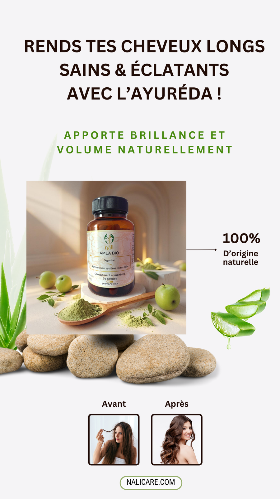 Amla Bio Pousse et volume cheveux - Digestion, Amélioration transit , Amincissement
