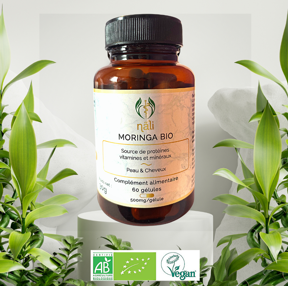 Moringa Bio Pousse de cheveux & peau zéro défaut